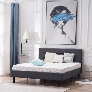 Right Angle Horizontal Line Decorative Soft Pack Bed Linen Dark Gray Full