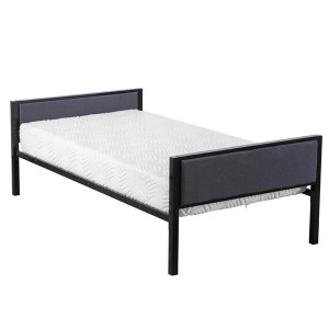 Simple Dark Gray Soft Cover Daybed Black Twin