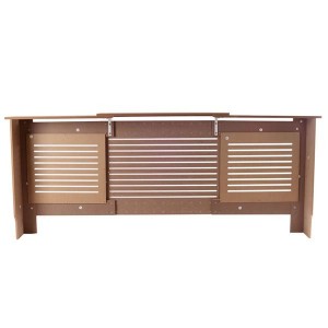 Exquisite E1 MDF Board Home Adjustable Radiator Cover Wood Color