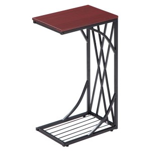 (30.5 x 21 x 54)cm Sofa Table / Coffee Table C-type Table Cross Line Brown Desktop