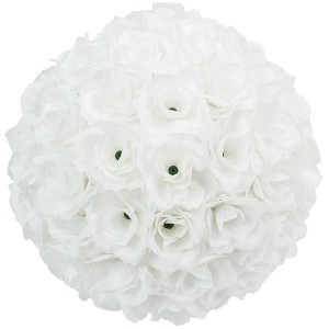 10Pcs 25CM Flower Balls Wedding Decoration White