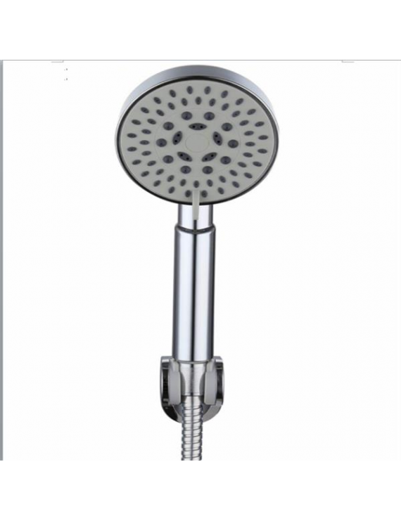 5-Setting High Pressure Handheld Shower Head with Adjustable Angle Bracket Shower Arm holder,SADALAK Multi-functions Powerful Spray Water Saving Massage Chrome Handle Finish with Stainless Steel Hose